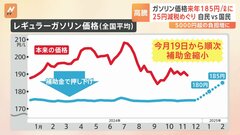 ガソリン価格が4週連続“値上がり” 補助金減額で1月＝180円、2月＝185円にさらに上がる可能性も　「ガソリン減税」実現は？| TBS CROSS DIG with Bloomberg