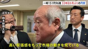 鈴木財務大臣「高い緊張感をもって市場の動きを見ている」　円相場151円96銭　33年8か月ぶり円安水準|TBS NEWS DIG
