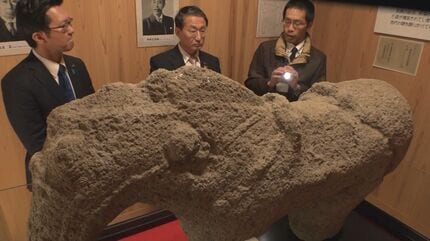 国指定重要文化財「石馬」を特別公開！「この一年、ウマく行くだろ。腹