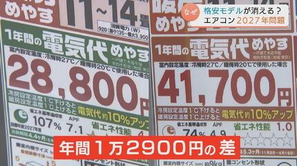 エアコン2027年問題」って何？10万円の格安モデルが市場から消える 