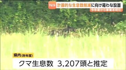 ハチミツで誘き寄せるクマ捕獲作戦 宮城県が2026年度390頭の捕獲目指す