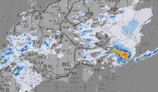 【大雨情報】関東甲信地方は1時間に60ミリの滝のような雨が降る所も…12日朝にかけて激しい雨に　警報級の大雨となる地域が拡大する可能性　12日午後も激しい雨の降る所がある見込み【雨と風のシミュレーション】|TBS NEWS DIG