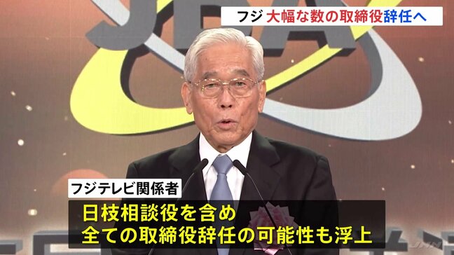 フジテレビ　きょう27日午後の取締役会で経営体制の刷新を議論　大幅な数の取締役が辞任する見通し|TBS NEWS DIG