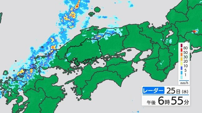 25日夜から26日昼前にかけて土砂災害に警戒　局地的に雷を伴った激しい雨　これまでの雨で地盤が緩む|TBS NEWS DIG