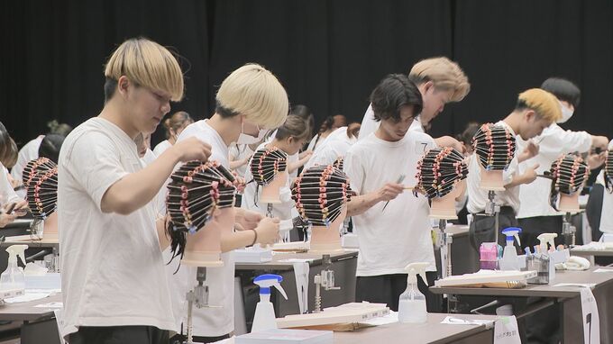 仕上がりの美しさを競います　山口県美容技術コンクール　|　山口のニュース・天気・防災｜tys NEWS｜ｔｙｓテレビ山口