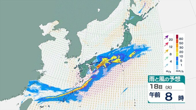 大気が非常に不安定　あす関東甲信地方は警報級の大雨の可能性も　雨・風のシミュレーション|TBS NEWS DIG