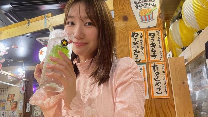 【 柏木由紀 】〝「金魚」というお酒を飲みました〟　ピンクxピンクのほろ酔い視線にフォロワー激萌え「一緒に飲んでる〜、ってなるやつ！」|TBS NEWS DIG