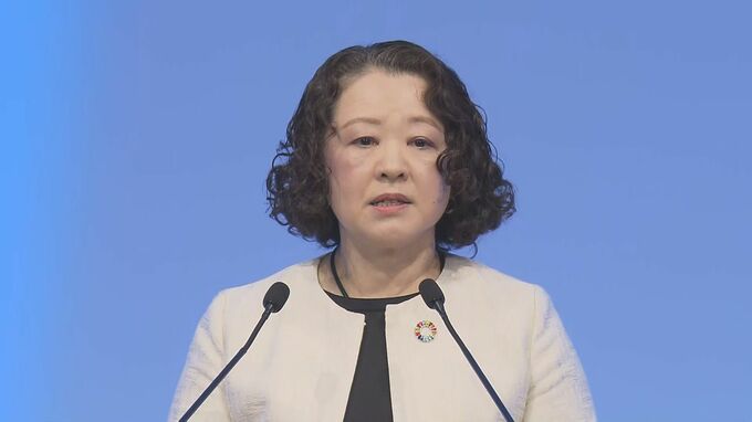 連合・芳野会長　自民党大会で選択的夫婦別姓制度実現を要求　会長としては20年ぶりの出席|TBS NEWS DIG