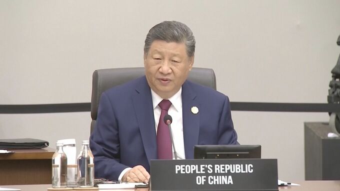 トランプ大統領不在の中…習近平国家主席 自由貿易体制の重要性強調 中国の存在感をアピール