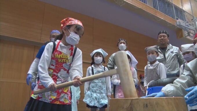 島根県浜田市　小学生が餅つき交流　|　BSSニュース | BSS山陰放送