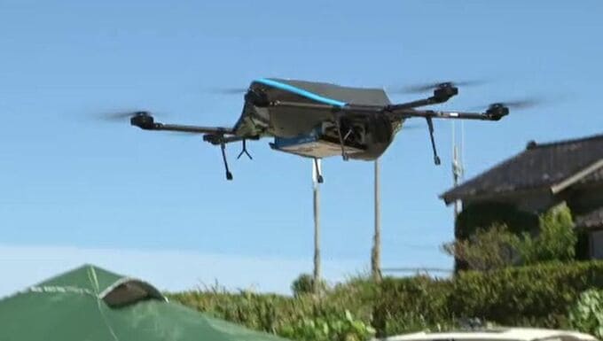 ドローンで孤立集落に物資輸送 約2.5キロの距離を12分かけて飛行　|　石川県のニュース｜MRO北陸放送