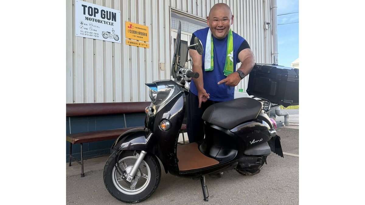 安田大サーカス・HIRO 】 愛車ビーノを手作業で塗装リニューアル