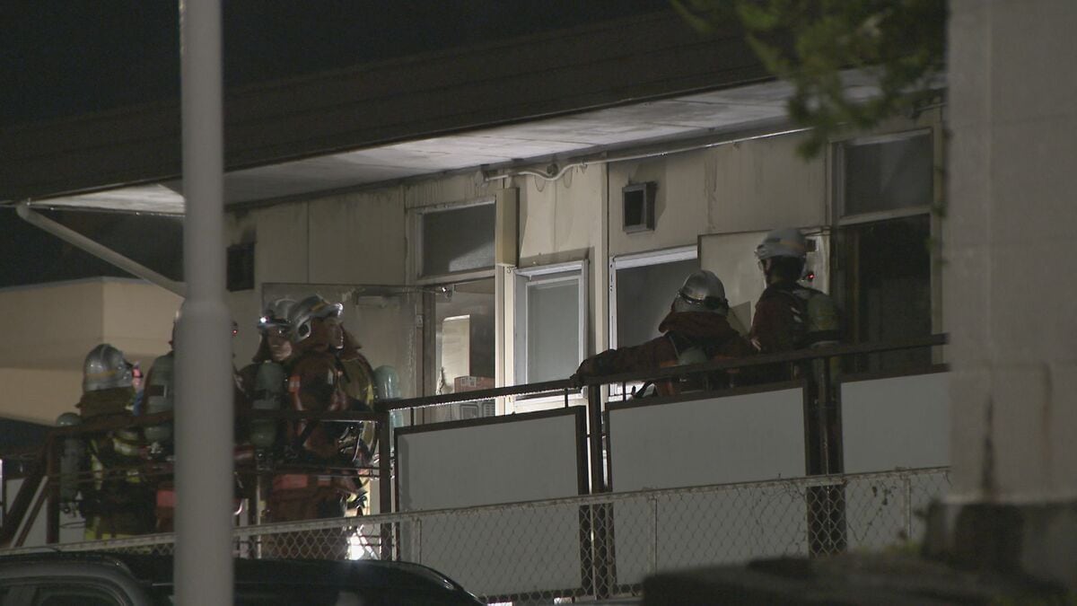 26日未明に2階建てアパートで火事　住人の70代男性が死亡・60代男性が意識不明の重体　火元は1階部分の１室か　名古屋・名東区