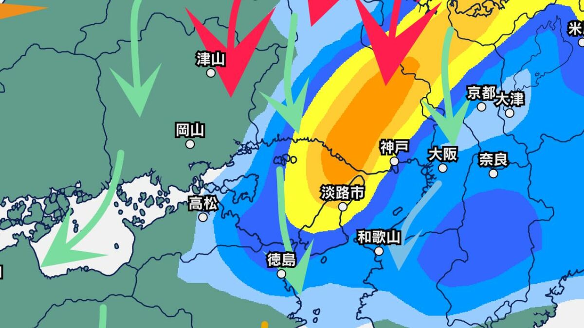 【中四国 今後の雨】９日夕方にかけて、大気の非常に不安定な状態が続く...中国・四国地方の雨・風シミュレーション【気象台】