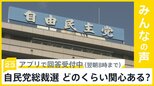 自民党総裁選 来月27日投開票　あなたはどのくらい関心ある？【news23】|TBS NEWS DIG