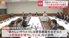 メタ社の国会招致にも言及　自民がLINEをヒアリング　SNSなりすまし対策で| TBS CROSS DIG with Bloomberg
