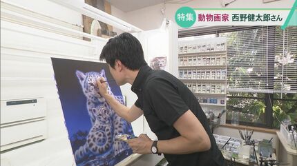 エアーブラシで描かれる数々の動物たち 世界中でジグソーパズルが販売