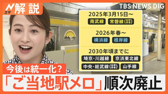 発車知らせる“駅メロ”がなくなる? JR東 統一化でコスト削減の狙いも…【Nスタ解説】|TBS NEWS DIG