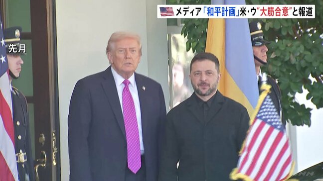 アメリカとウクライナが和平計画で大筋合意　米メディア報道　近く首脳会談へ　来週にも米特使がプーチン大統領と会談|TBS NEWS DIG