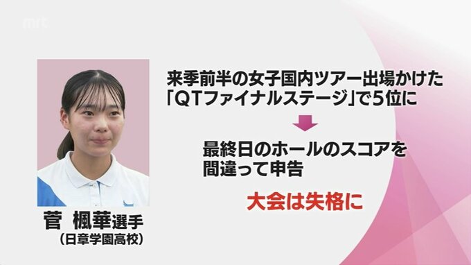 女子プロゴルフ国内ツアー予選会5位通過のはずが･･･ ルーキー 菅 楓華 選手が最終日のスコア誤記で「失格」に|TBS NEWS DIG