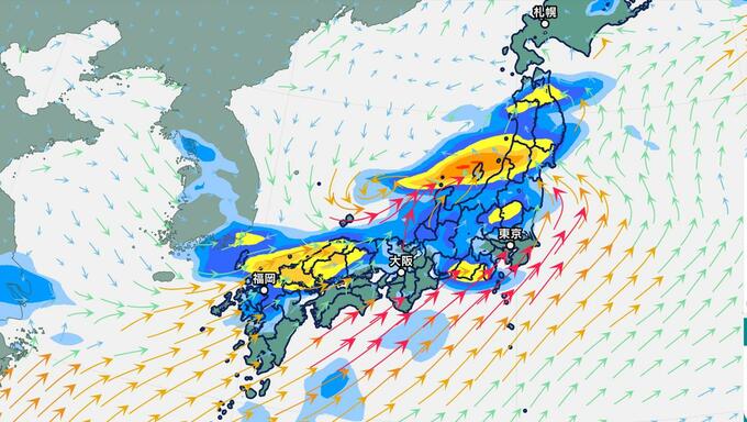 梅雨前線が活発化　九州、関東甲信、近畿など西日本から東北で大雨に警戒を…雨雲の動き予測きょう～15日（月）雨シミュレーション【大雨情報】　|　鹿児島のニュース｜MBC NEWS｜南日本放送