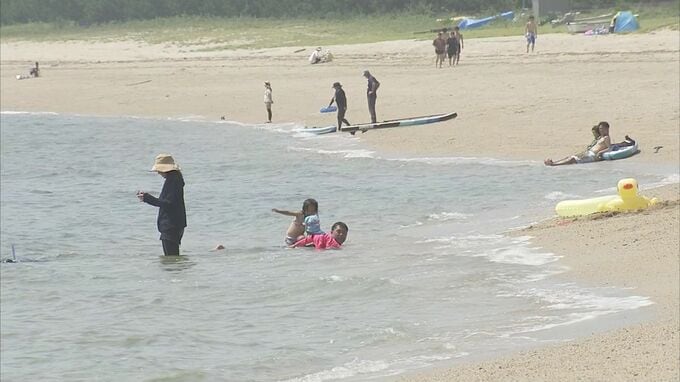 災害級の暑さ→海水浴場利用者減少に影響か？　山口・光|TBS NEWS DIG