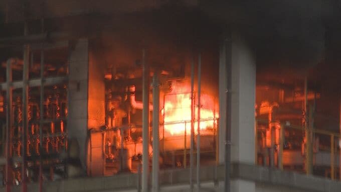 「黒煙が見える」と110番通報　樹脂製造工場で火災　午前11時前に鎮火　けが人なし　山口・山陽小野田|TBS NEWS DIG