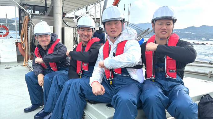 【DeNA】ドラ1・竹田祐「マグロみたいに大きくなって肉厚のある体に」ルーキー4選手が“マグロパワー”で開幕レギュラー入り目指す|TBS NEWS DIG