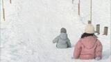 大山は雪遊び日和　４０メートルの雪の滑り台を一気に　|　BSSニュース | BSS山陰放送