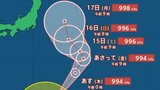【台風情報】最大瞬間風速25m/s・994 hPa「大型の台風17号(ナンカ―)」日本への影響、今後の進路は?22日(土)までの雨・風シミュレーションで確認【気象庁12日午後0時45分発表】|TBS NEWS DIG