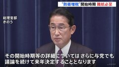 防衛費財源の議論は来年に持ち越しへ　増税の開始時期とりまとめ難航も| TBS CROSS DIG with Bloomberg