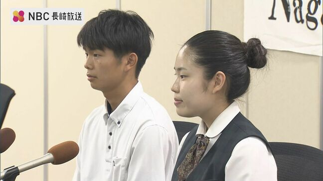 「私たち高校生は権力や武力はないけれど 言葉や想いがあります」長崎から選出の高校生平和大使2人 会見で抱負などを語る |TBS NEWS DIG