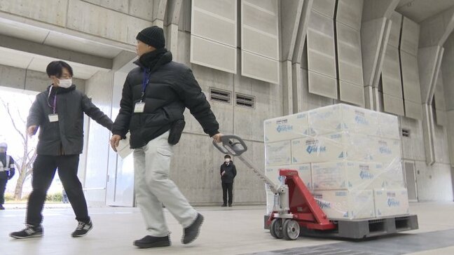 「物資を届ける前提としてしっかり受け入れる」　大規模災害時の物資輸送を想定した初の実動訓練　山梨県|TBS NEWS DIG