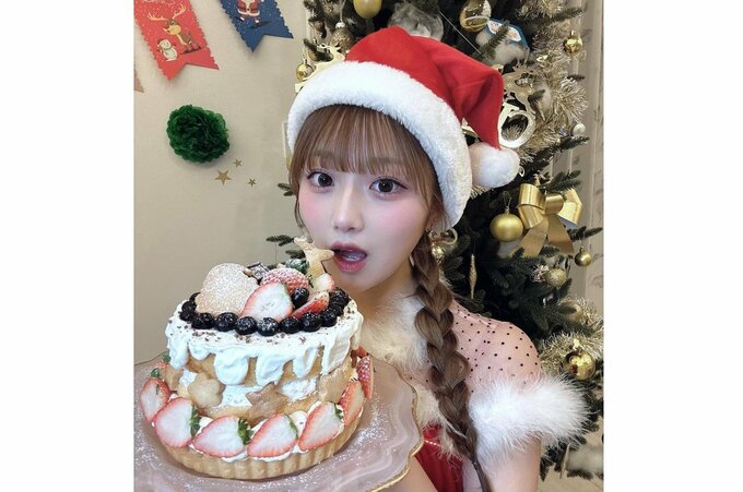 【辻希美・長女】希空さん　「ケーキタルト作ったよ」　サンタ姿でクリスマスをお祝い|TBS NEWS DIG