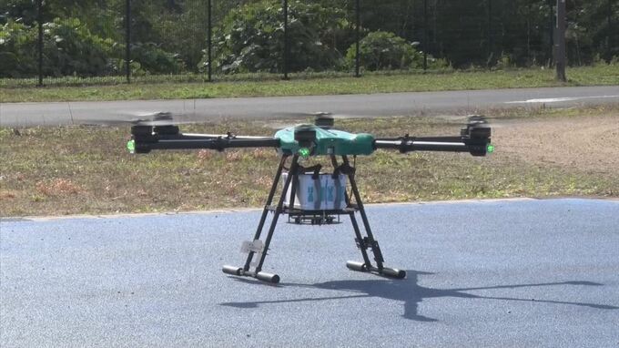 山間の町で大型ドローン活用探る　江の川越え　実証テスト　|TBS NEWS DIG