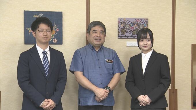 「地元沖縄の医療を支えたい」  離島・へき地の医師を養成する自治医科大学医学部  入学予定者が副知事を表敬|TBS NEWS DIG