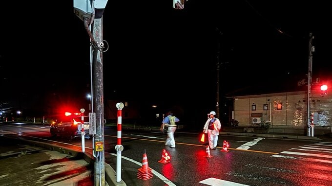 大雨による冠水で国道7号が『通行止め』解除のめどは立たず（24日午後9時半現在）新潟・新発田市|TBS NEWS DIG