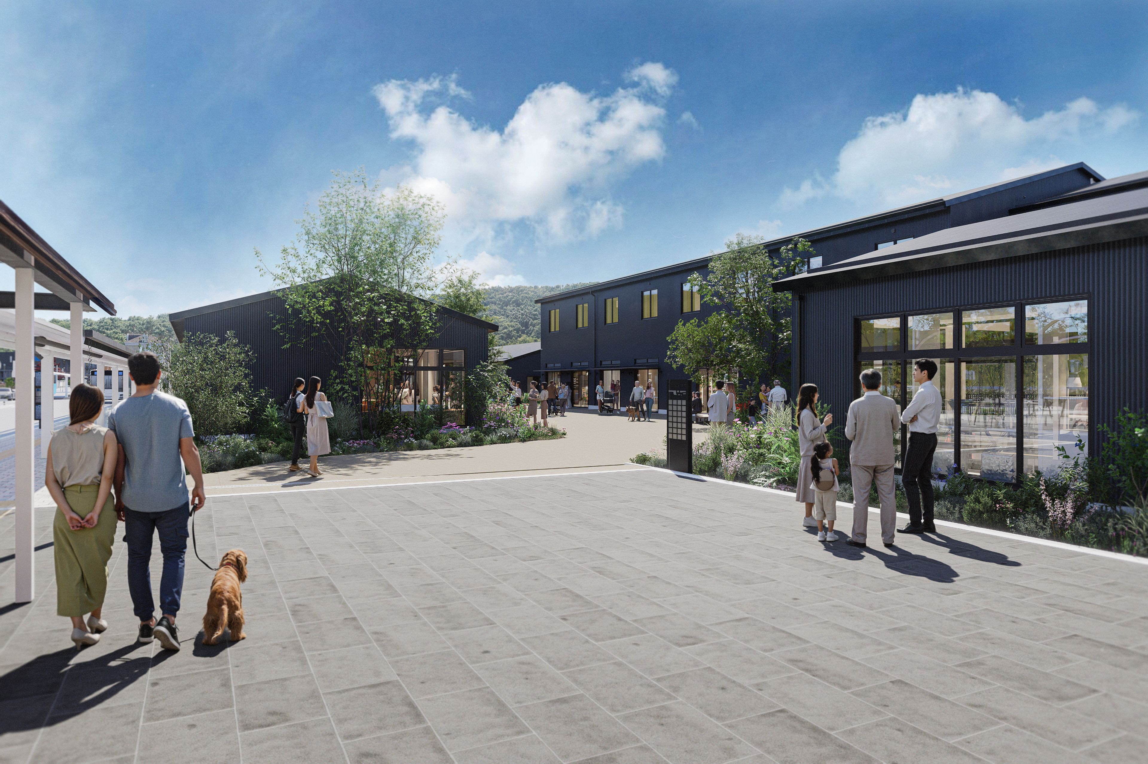 軽井沢　8/11 軽井沢駅北口に新たな商業施設「軽井沢 TーSITE」 2026年3月グランド