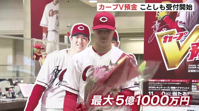 日本一なら総額5億1000万円！もみじ銀行「カープV預金」受付開始　森下・坂倉両選手も決意語る　広島|TBS NEWS DIG