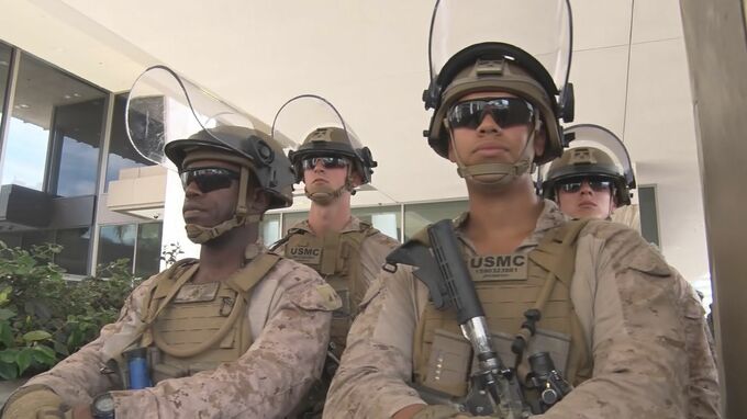 米・ロサンゼルスの抗議デモ　海兵隊700人の撤収を国防総省が発表　米メディア報道|TBS NEWS DIG