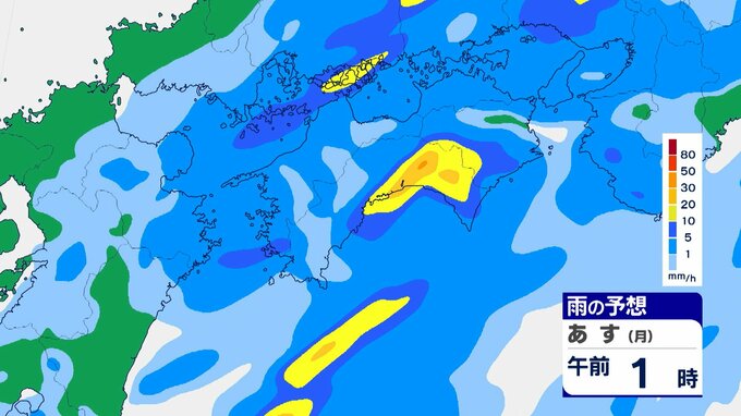 【大雨情報】高知県中部で１２日夜のはじめ頃から１３日未明にかけて大雨の恐れ 低い土地の浸水・河川の増水に十分注意を|TBS NEWS DIG