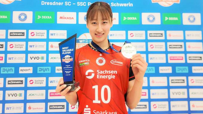 【バレーボール】日本代表・秋本美空（19）海外デビュー戦で19得点！プレーヤーオブザマッチに選出「緊張しなかった。試合で成長を感じられた」|TBS NEWS DIG