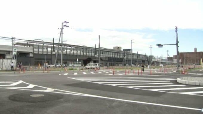 【開通】JR松山駅西側とフライブルク通り結ぶ新道路「松山駅西口南江戸線」 路面電車の延伸スペースも確保|TBS NEWS DIG