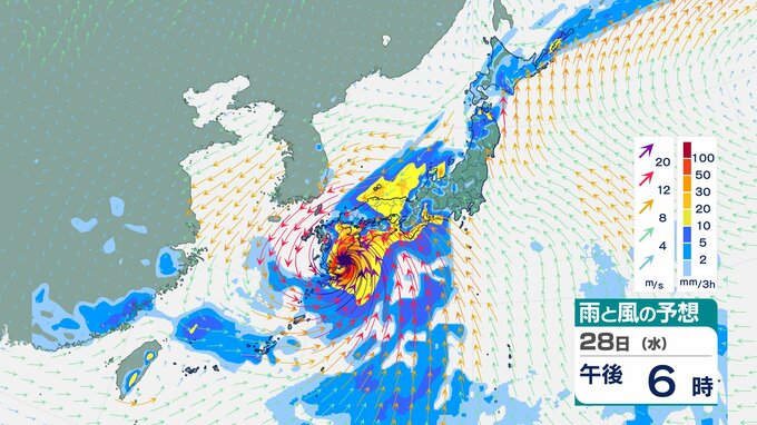 【台風情報】台風10号　27日以降、西日本から東日本に接近　九州南部は走行中のトラックが横転するおそれもある猛烈な風が吹く所がある見込み　不要不急の外出控えて（3１日までの風雨のシミュレーション）　|　MRTニュース ｜ ＭＲＴ宮崎放送