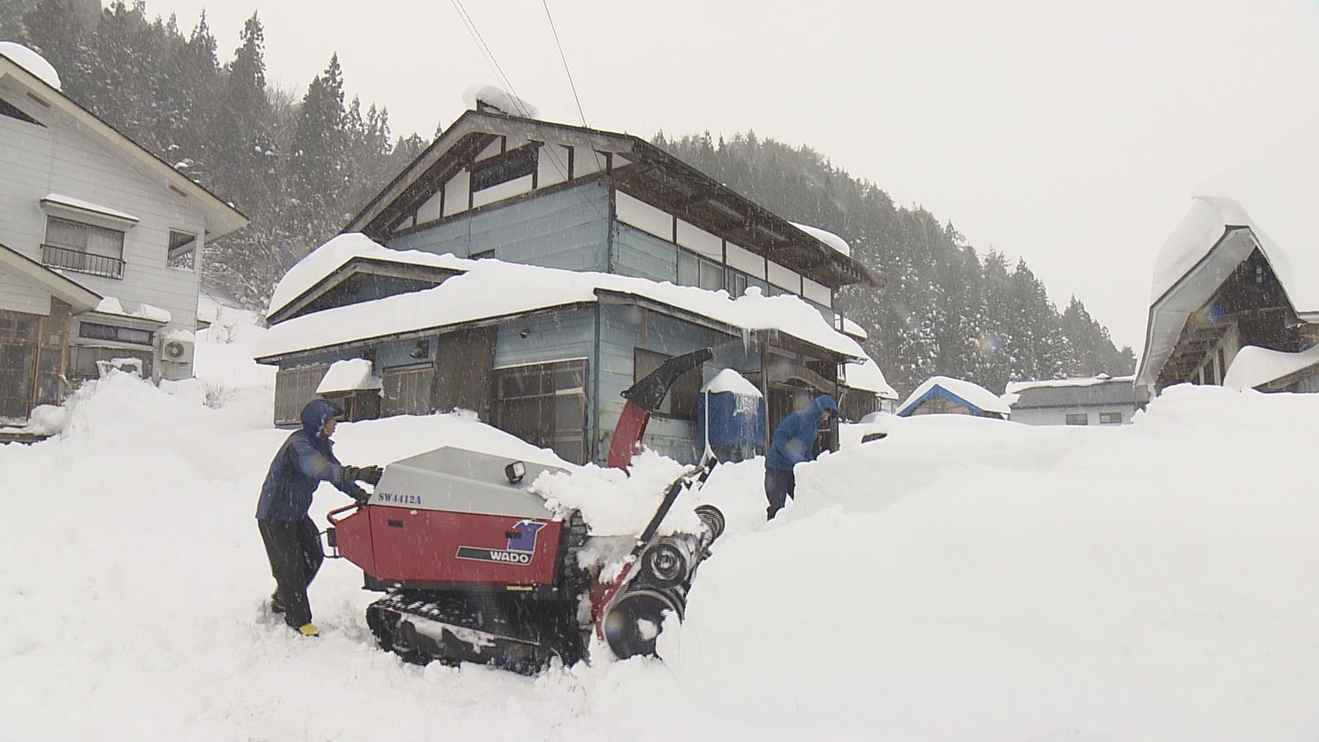 桧枝岐で153センチ、只見で100センチの積雪 高齢化進む南会津では