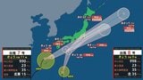 【台風情報】台風7号・8号が週末に日本列島へ接近 最大瞬間風速35ｍ、土曜日は太平洋側を中心に大雨に警戒《気象庁26日午前11時45分発表》【最新進路予想と雨・風シミュレーション】|TBS NEWS DIG