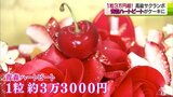 1粒3万円超のサクランボ「青森ハートビート」がケーキで登場！その値段は約2万円　150個のイチゴと共演|TBS NEWS DIG