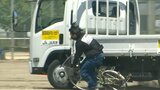 プロのスタントマンが事故を再現 中学校で交通安全教室 | 大分のニュース|OBS NEWS|大分放送