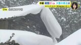 積雪81センチ 大雪の広島県北部は 北広島町中祖 気象予報士がリポート(午後4時半)|TBS NEWS DIG