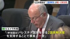 G20外相会合「パレスチナ国家つくる“2国家解決”が唯一の解決策」| TBS CROSS DIG with Bloomberg